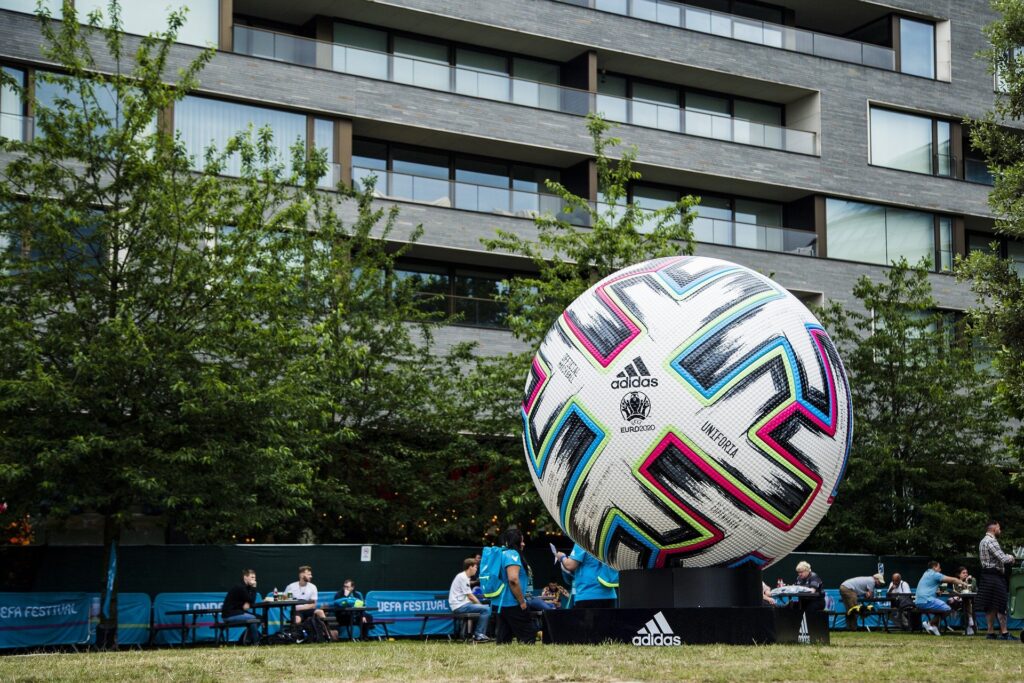 Children Football Training London - photo of a large football sculpture